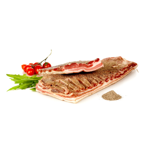PANCETTA TESA STAGIONATA A TRANCI 300g - PEPPONE